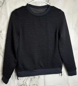 Lululemon Girls Ivivva Sweatshirt 12 Black Reversible Quilted Wherever You Go - Picture 1 of 10