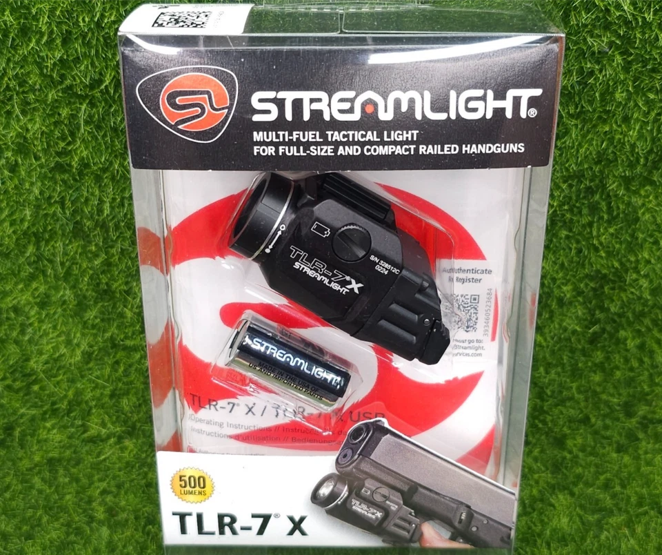 Низкопрофильный светодиодный фонарь для тактического оружия Streamlight 69424 TLR-7X с креплением на планку - Изображение 1 из 1