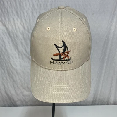 Sombrero Hawaiano Hawaiano con Figura Vela Beige Ajustable Foto 1 de 4