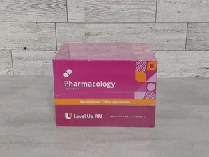 New Level Up RN Pharmacology Nursing Flashcards Edition 3 Sealed - Picture 1 of 8
