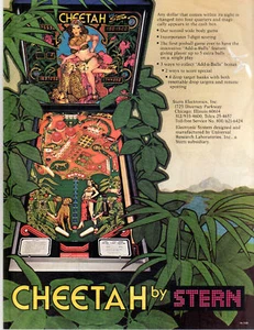 CHEETAH Original Promo Flipper Flyer STERN 1980 Prospekt Anzeige Slick - Bild 1 von 1