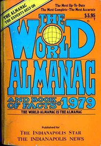 VINTAGE ~ THE 1979 WORLD ALMANAC AND BOOKS OF FACTS - Imagen 1 de 3