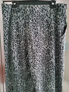 MARKS & SPENCER WIDE LEG COZY LOUNGE PANTS-14 SHORT-GRAY MIX-STRETCH WAIST-*NEW* - Picture 1 of 21