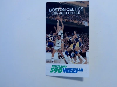 Calendario de baloncesto 1988 de los Boston Celtics, WEEI y Budweiser, Larry Bird Foto 1 de 3