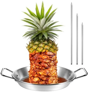 1 Set 10 Inch Vertical Skewer Al Pastor Skewer Stainless Steel Vertical Skewe... - Picture 1 of 7