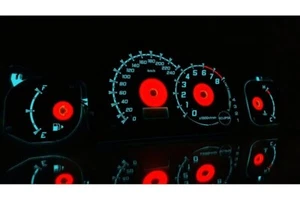 Mitsubishi Eclipse 3G PLASMA TACHO GLOW GAUGES TACHOSCHEIBEN DIALS design 2 - Picture 1 of 7
