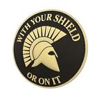 GITD spartan WITH YOUR SHIELD OR ON IT PVC helmet toppa touch fastener patch