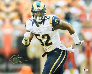 Alec Ogletree Signed 16x20 Photo BAS Beckett Witnessed - Picture 1 of 4