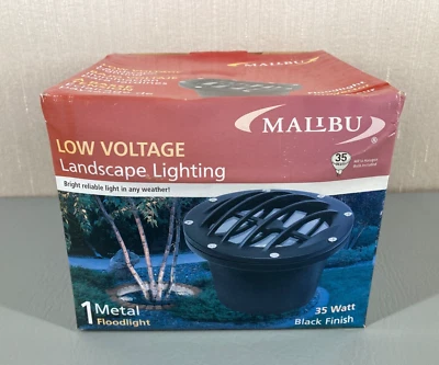 Proyector de bajo voltaje MALIBU 35W NEGRO metal 8301-9500-01 nuevo Foto 1 de 4