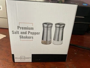 Willow & Everett Premium Shaker per sale e pepe con fori regolabili (S1344) - Foto 1 di 3