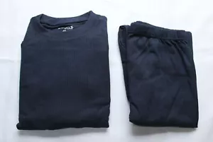 Galaxy by Harvic Men's Lightweight 2-Piece Thermal Set CG2 Medium Navy - Picture 1 of 8