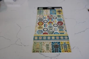 BBP ~ Bazzill Basics Robot and Phrase Stickers Scrapbooking Journalling Crafts - Picture 1 of 10