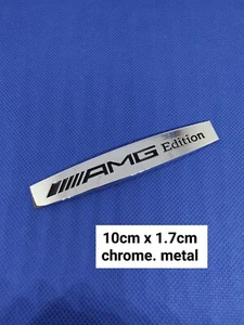 Logo AMG Edition Mercedes métal 3D 10cm X 1,7cm - Picture 1 of 4