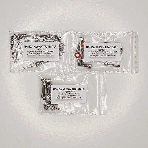 HONDA TRANSALP 600 1987-1999 Kit viti brugola inox n°1 carburatori XL 600 Foto 1 de 1
