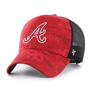 '47 Brand Cap MLB Atlanta Braves Fiji '47 Offside Dt Trucker Cap Mesh Cap Logo - Picture 1 of 4