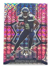 Kenneth Walker III Rookie Card 2022 Mosaic  Pink Camo Prizm #308 Seahawks