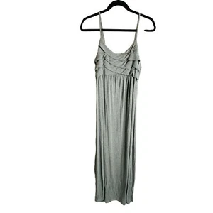 Donna Ricco NY Kleid Damen XL Spaghettiträger Rüschen Maxi Strick lang - Bild 1 von 8