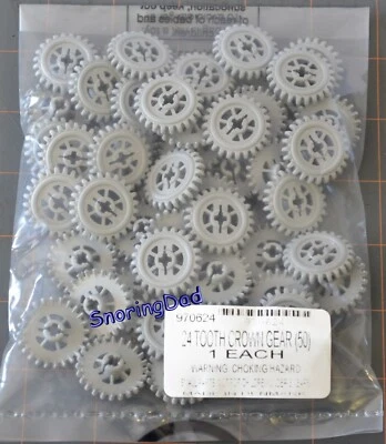 NEW Pack of 50 LEGO Technic 24 Tooth Crown Gears with Reinforcing Spokes (3650b) - Image 1 of 2