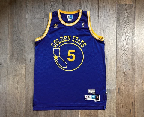 Rare Adidas HWC NBA Golden State Warriors Baron Davis Basketball Jersey Sz XL +2 Cover