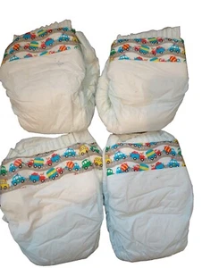 Lot Of ( 4) 1992 Vintage Luv Plastic Diapers Blue Size 1  - Picture 1 of 1