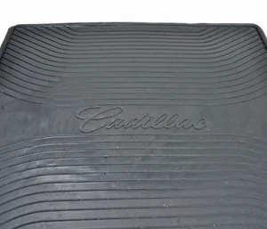 NOS NEW OEM GM Cadillac Trunk Mat Cargo Carpet Rubber Logo Ornament Emblem Liner - Picture 1 of 10