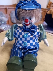 Clown Weiß Blau Grün  - Bild 1 von 1