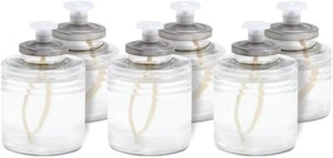 Candele decorative Sterno SoftLight, confezione da 6 con portabottiglie, brucia cera liquida 24 ore - Foto 1 di 4
