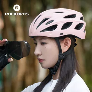 ROCKBROS Bike Helmet Bicycle Helmet w/Detachable Magnetic Goggles Adjustable - Picture 1 of 12