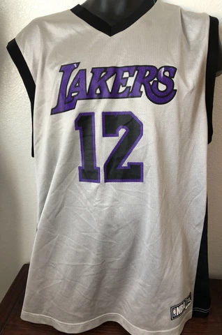 VTG.LOS ANGELES LAKERS HOWARD #12 NBA Basketball Jersey MEN’s Purple Letters XL Cover