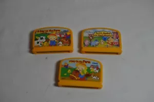 Vtech V 2 Cartridges A Day On The Farm and 1 Pooh's hundred acre wood adventure - Picture 1 of 1