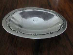 Georg Jensen  ANTIK SILBER Schale 1909  Dänemark   sehr seltener gehämmer 8,2 cm - Bild 1 von 5