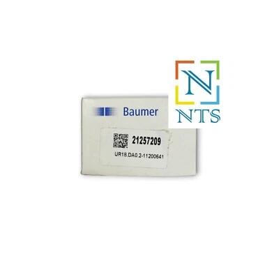 New & Original Baumer UR18.DA0.2-11200641 Ultrasonic Sensor  NPN, 10~30 VDC - Image 1 of 4