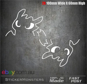 TOOTHLESS Double pack stickers 100mmW X 60mmH Hicup How to train your dragon. - Picture 1 of 6