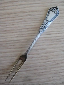 alte 800 Silber Jugendstil Käsegabel Petersfeldt Berlin Gingko van de Velde ? - Bild 1 von 9