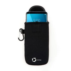GENUINA FUNDA BOLSA DE NEOPRENO NEGRA INVENTCASE PARA SMARTPHONE LG V30 - Imagen 1 de 9