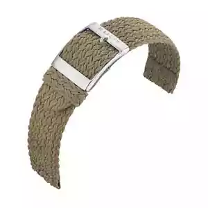 Perlon Nylon Beige Two Piece Watch Band by Eulit - 20.22mm - Picture 1 of 3