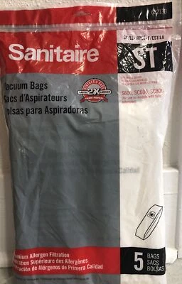 Electrolux Sanitaire Vacuum Bags Style ST 5 Pack New 63213B - Image 1 of 4