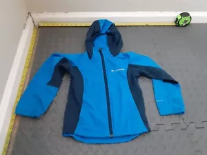 Columbia Youth XXS 4/5 Windbreaker light weight Jacket Blue Long Sleeve #S69 - Picture 1 of 3