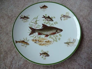 Wandteller Teller edles Porzellan Fische Manfred Hofmann Nürnberg 24cm - Bild 1 von 3