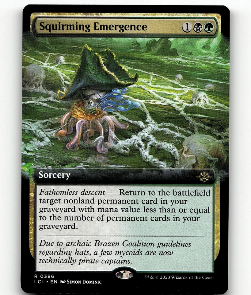 MTG Squirming Emergence (Extended Art) 386 - The Lost Caverns of Ixalan - Image 1 of 1
