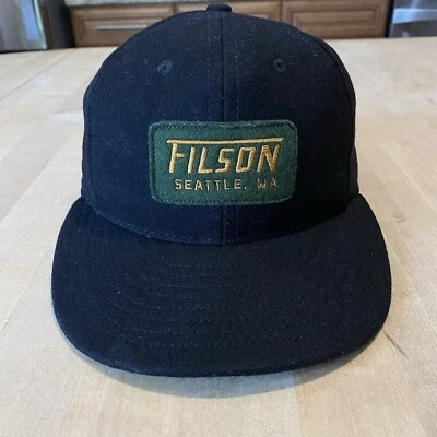 Gorra Leñador Filson X Ebbets Field Frannels - Excelente - Azul Marino - Hecha en EE. UU. Foto 1 de 4