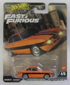 2025 HOT WHEELS PREMIUM FAST AND FURIOUS ALFA ROMEO GIULIA SPRINT GTA ARANCIONE 4/5 - Foto 1 di 2
