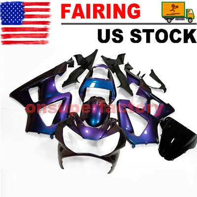 Blue Purple Fits For Honda CBR929RR CBR929RR CBR 900 RR 2000 2001 Fairing Kit - Image 1 of 4