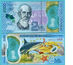 Costa Rica 2000 Colones 2018(2020) UNC**New - Polymer - Picture 1 of 1