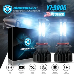 Kit de bombillas LED 4 lados 9005 blanco 375000LM haz alto/bajo HB3 - Imagen 1 de 12