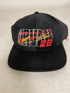 Ernie Irvan #28 Nascar Texaco Havoline Racing Black Adjustable Men's Hat - Picture 1 of 6