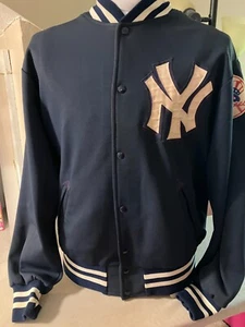 YANKEES- Clyde King/ Bernie Williams Game Worn Knit Aladen Brand Warm Up Jacket - Picture 1 of 8