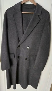 $795 Theory Suffolk Cashmere Wool Coat Charcoal Gray Men's Small / NEW WITH TAGS - Picture 1 of 7