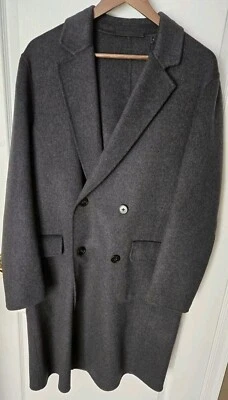$795 Theory Suffolk Cashmere Wool Coat Charcoal Gray Men's Small / NEW WITH TAGS - Image 1 of 4