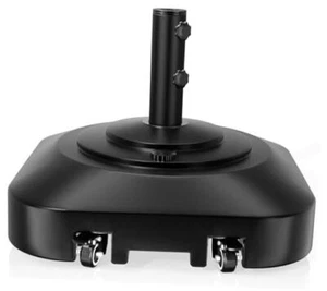 Patio Umbrella Base,Heavy Duty,Wind-Resistant,Fillable Mobile Square Market - Picture 1 of 8